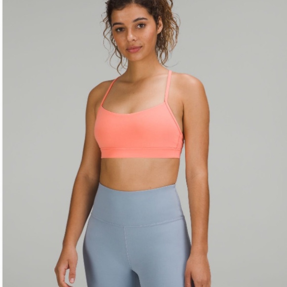 Lululemon Flow Y Bra Sunny Coral